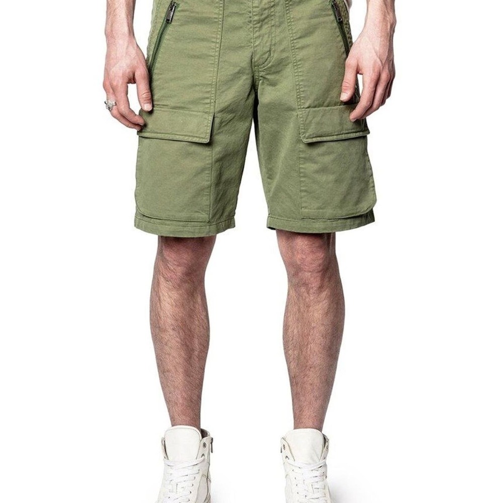 Zadig & Voltaire Green Cargo Shorts